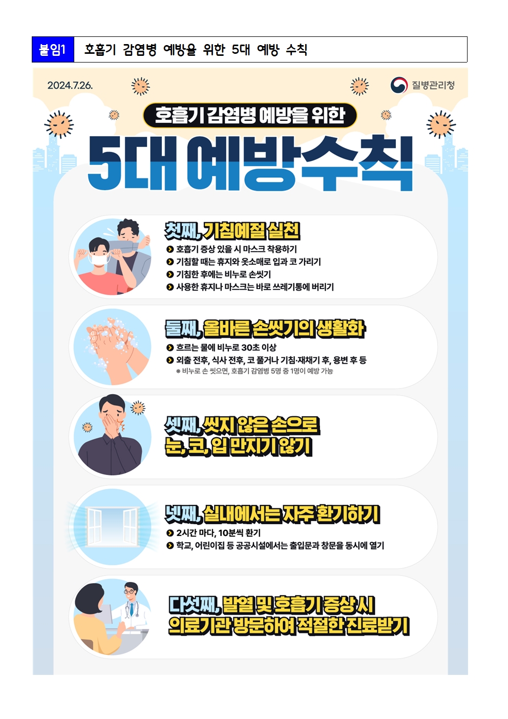 2025. 코로나19 및 호흡기 감염병 예방 안내002